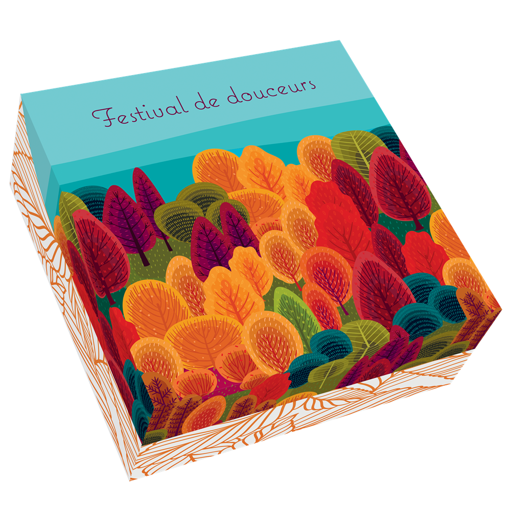 KIT BOITES PATISSIERES - HAUTEUR 8 CM - COLLECTION AUTOMNE