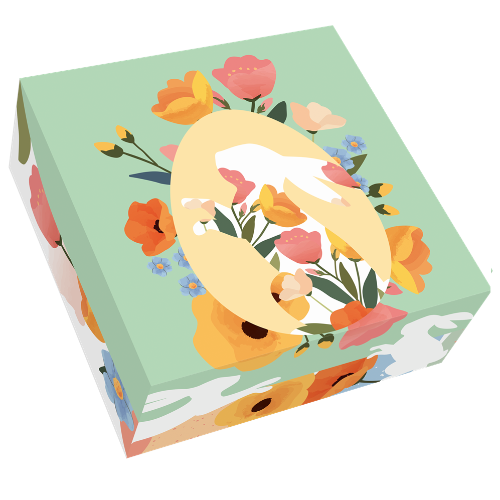 KIT BOITES PATISSIERES - HAUTEUR 8 CM - COLLECTION PRINTEMPS