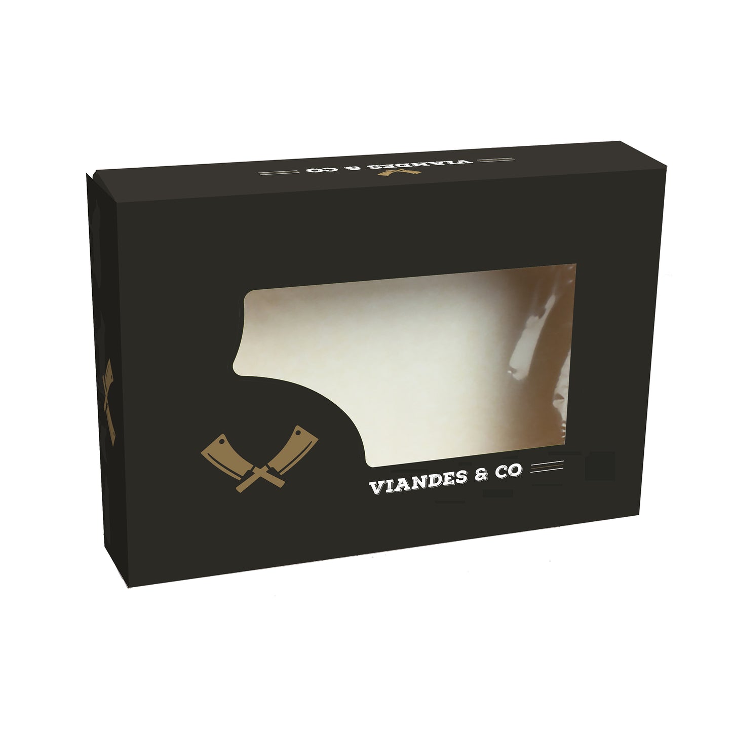 BOITE VIANDES & CO AVEC FENETRE - 35X25X8 CM