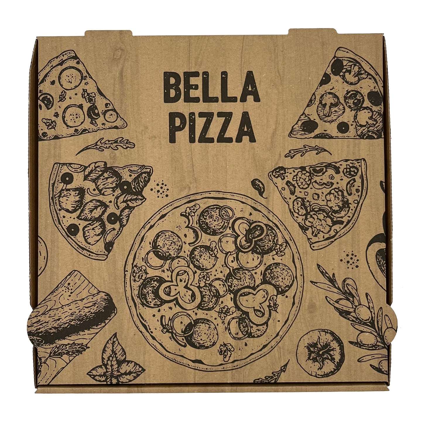 BOITE PIZZA PASSE PARTOUT - BRUN