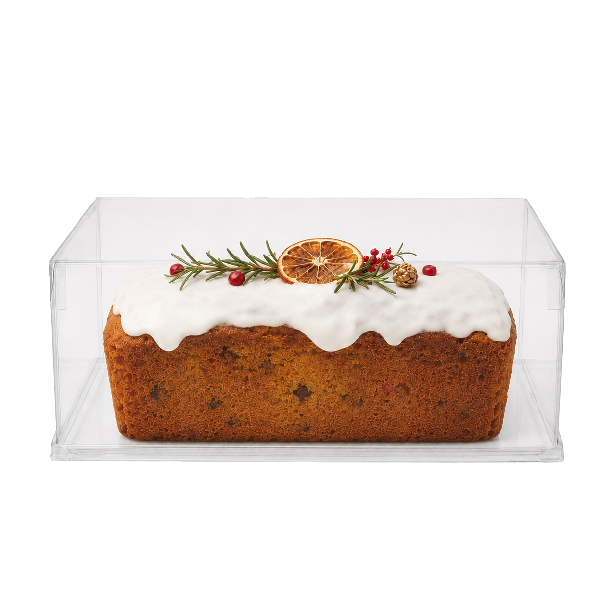 COUVERCLE TRANSPARENT EN PET POUR BOITE A CAKE