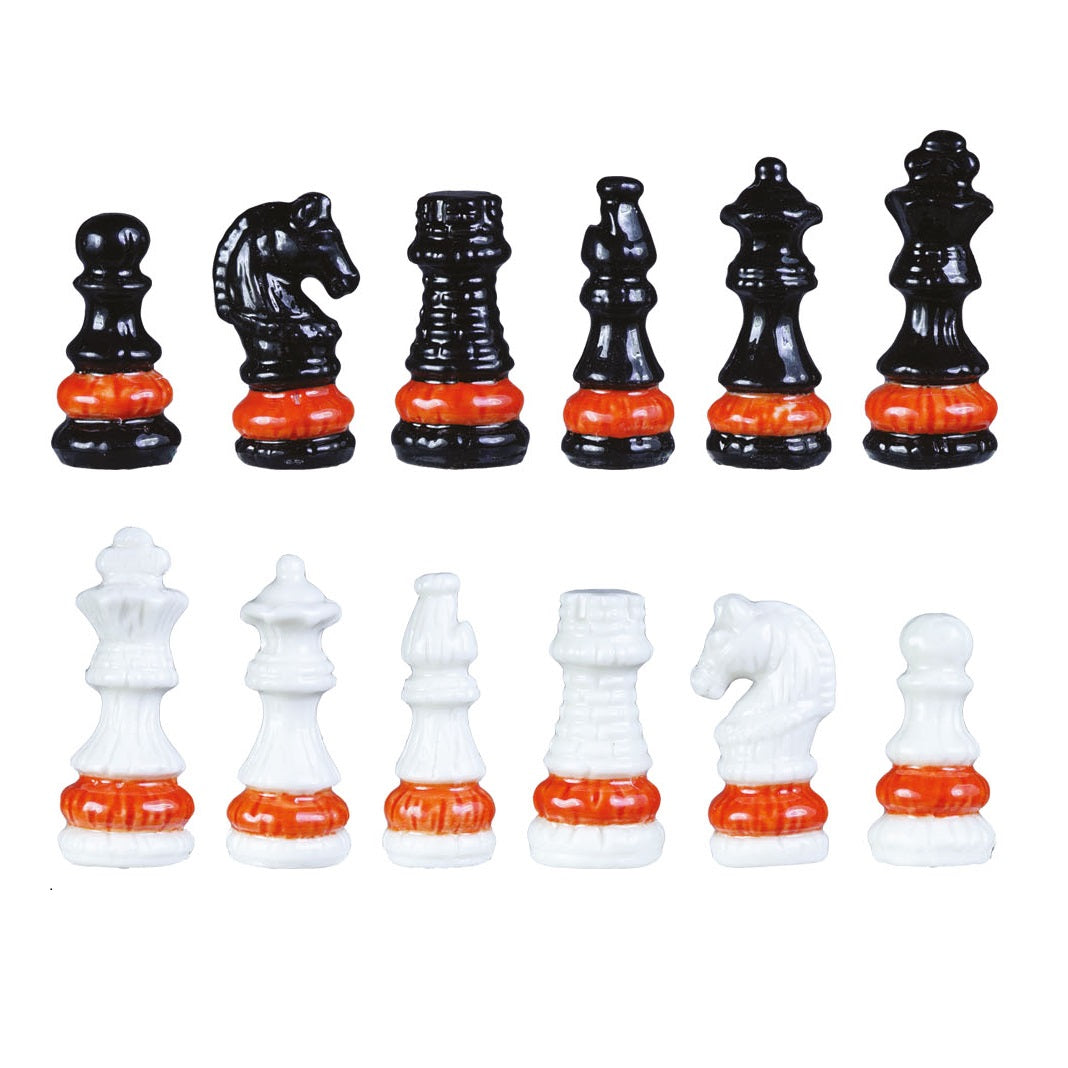 FEVES - ÉCHEC ET MAT ROUGE NOIR BLANC