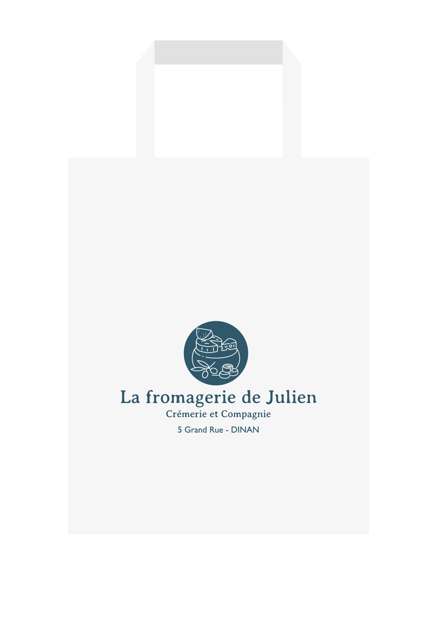 SACS KRAFT BLANC PP 20+11x28 PERSO FROMAGERIE JULIEN