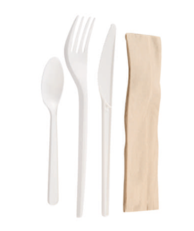 KIT COUVERT REUTILISABLE - BLANC