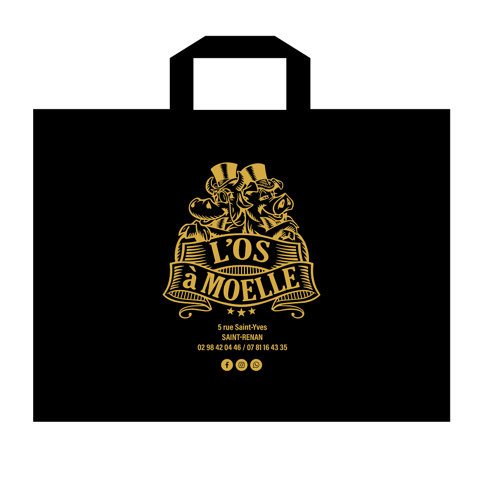 SACS POLYPRO TISSE 36X20X27 PERSO STK L'OS A MOELLE - GRANDE SERIE