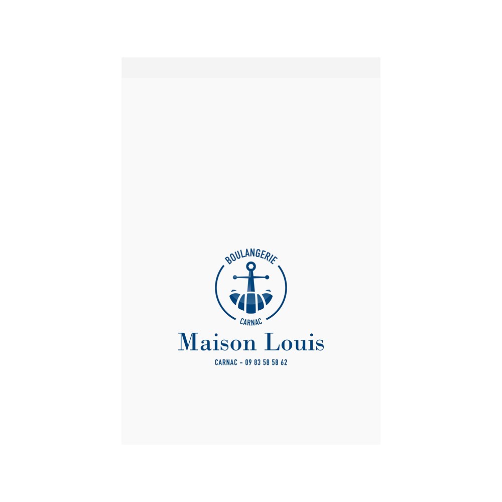 SACS BRIOCHE 24+7X34 PERSO MAISON LOUIS