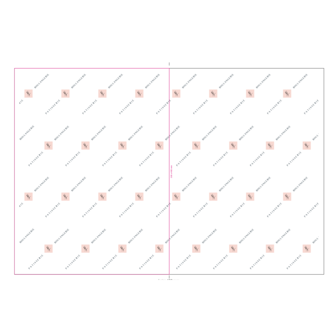 MOUSSELINE BLANCHE 40X60 / 30X40 / 15X40 PERSO MAISON SAUTRON