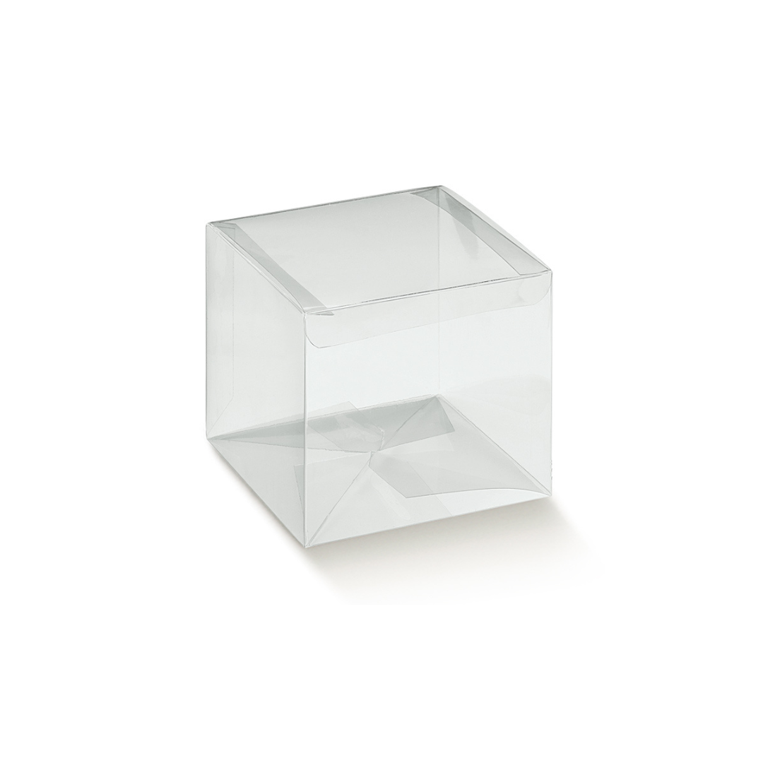 BOITE TRANSPARENTE AVEC COUVERCLE ATTACHE