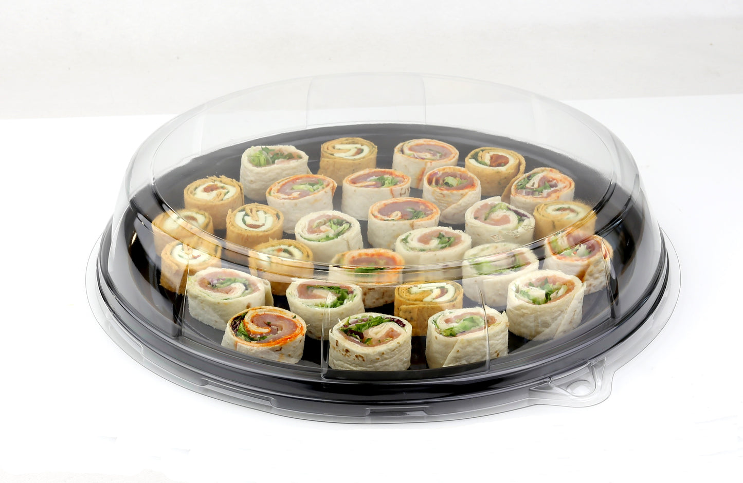 PLAT DE PRESENTATION ROND NOIR