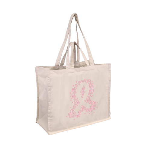 SACS EN COTON "OCTOBRE ROSE" 44 X 20X 40 MM