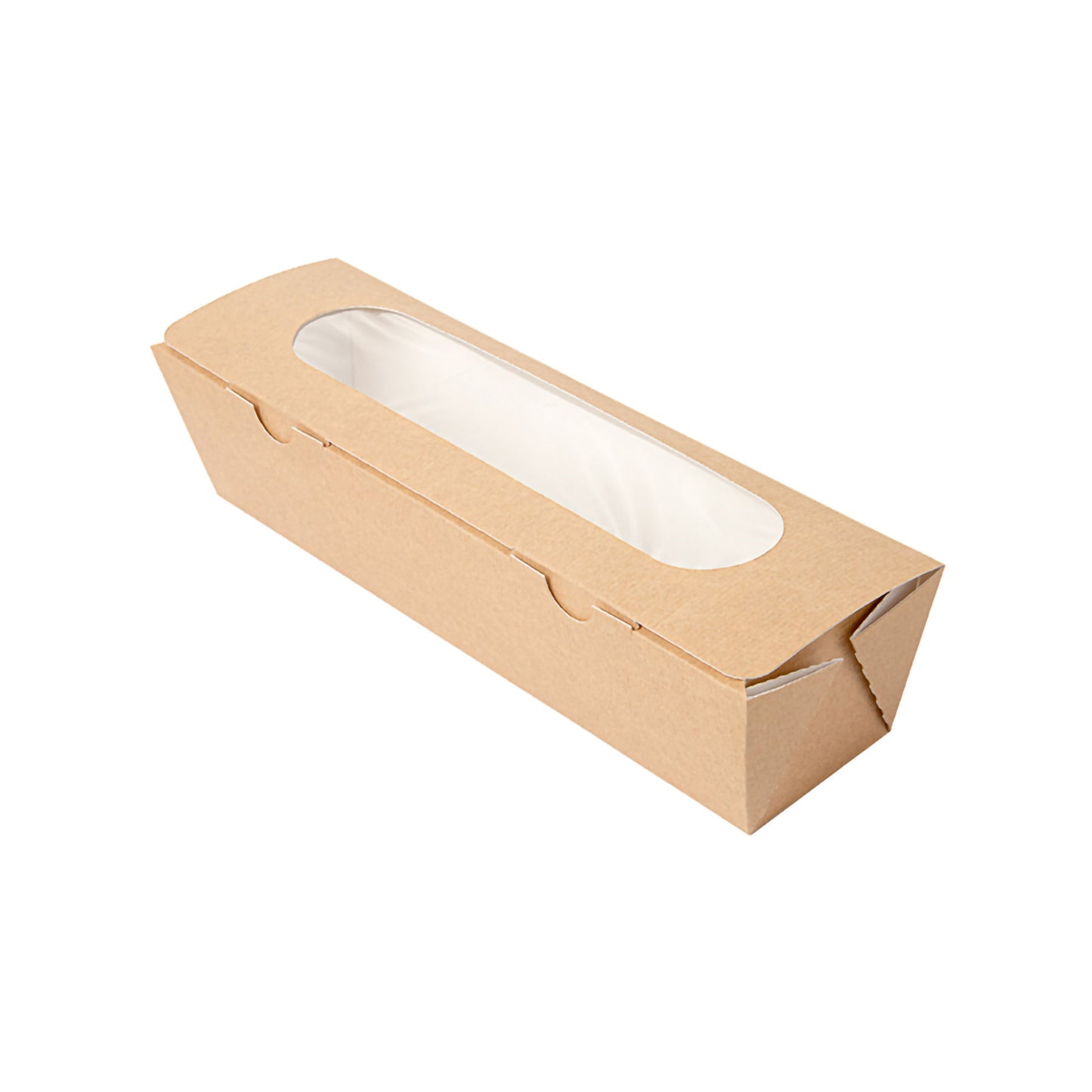 BOITES SANDWICH BAGUETTE CARTON AVEC FENETRE - 275X80X62