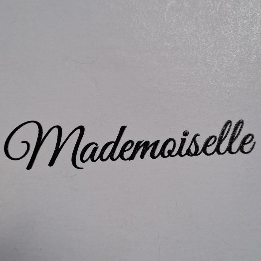 BOITES PATISSIERES BLANCHES 25X8 PERSO MADEMOISELLE