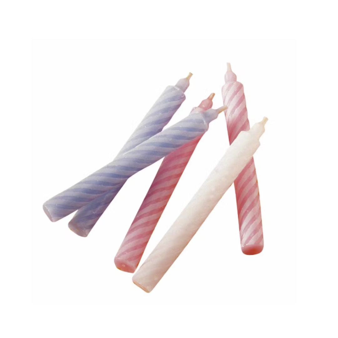 BOUGIE BICOLORE BLANCHE (1 AN)