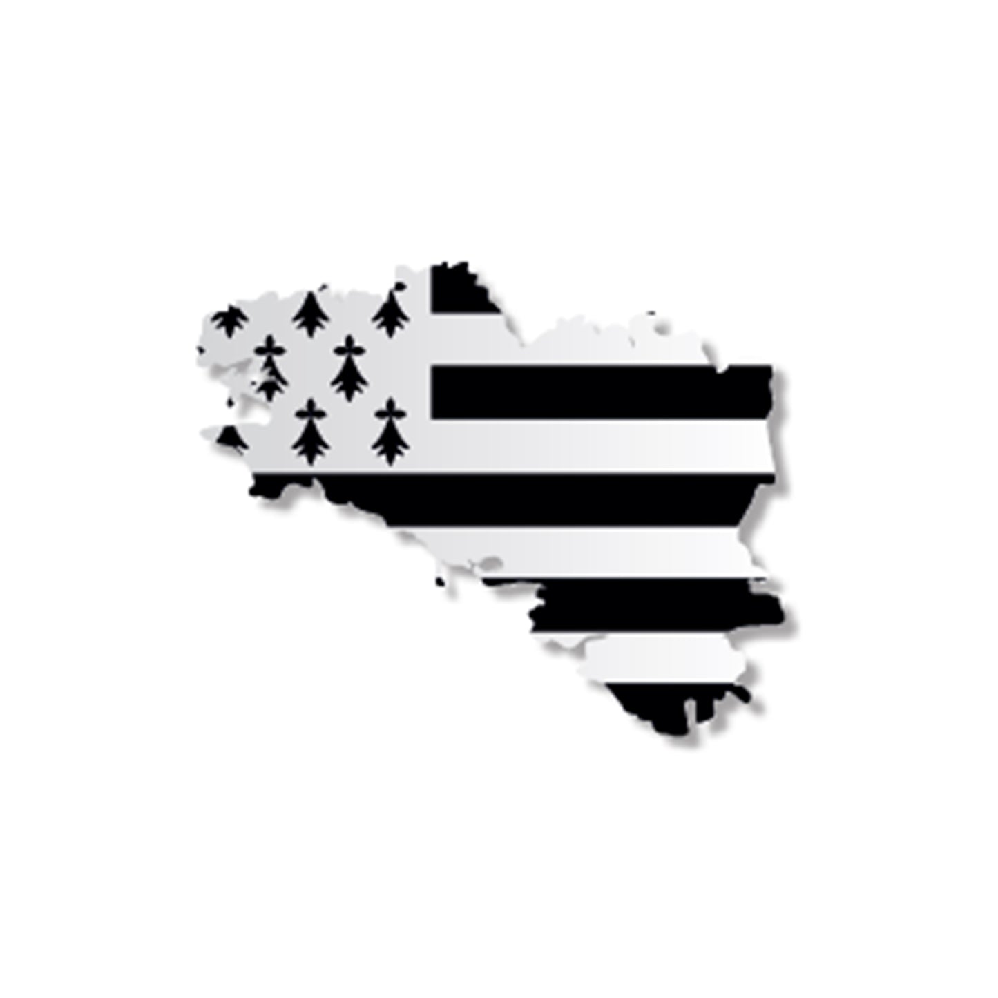 ETIQUETTES ADHESIVES- BOITE DE 500 - CARTE DE BRETAGNE