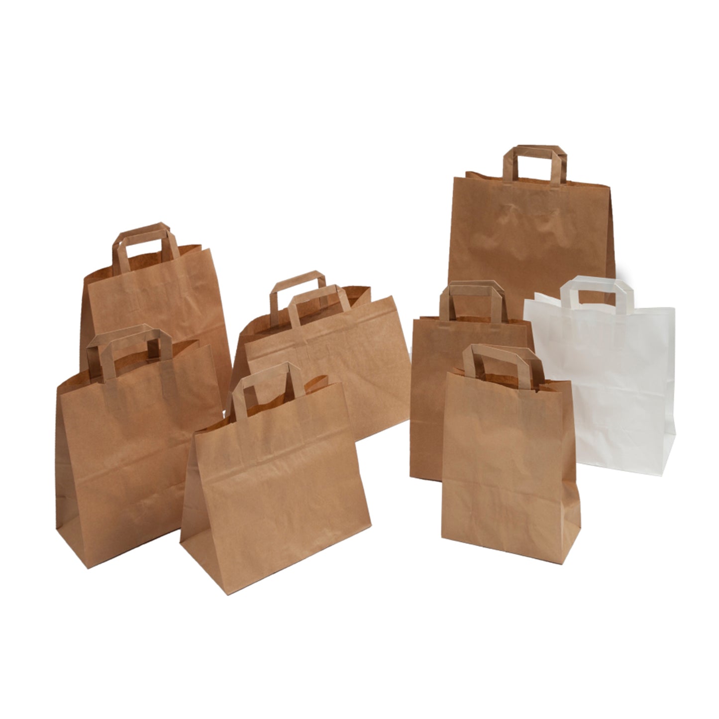 SAC KRAFT POIGNEES PLATES