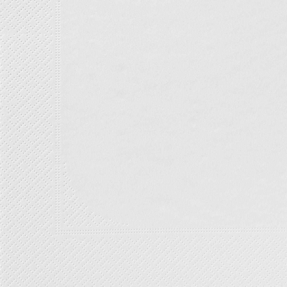 SERVIETTES OUATE 1 FEUILLE - BLANC - 30X30