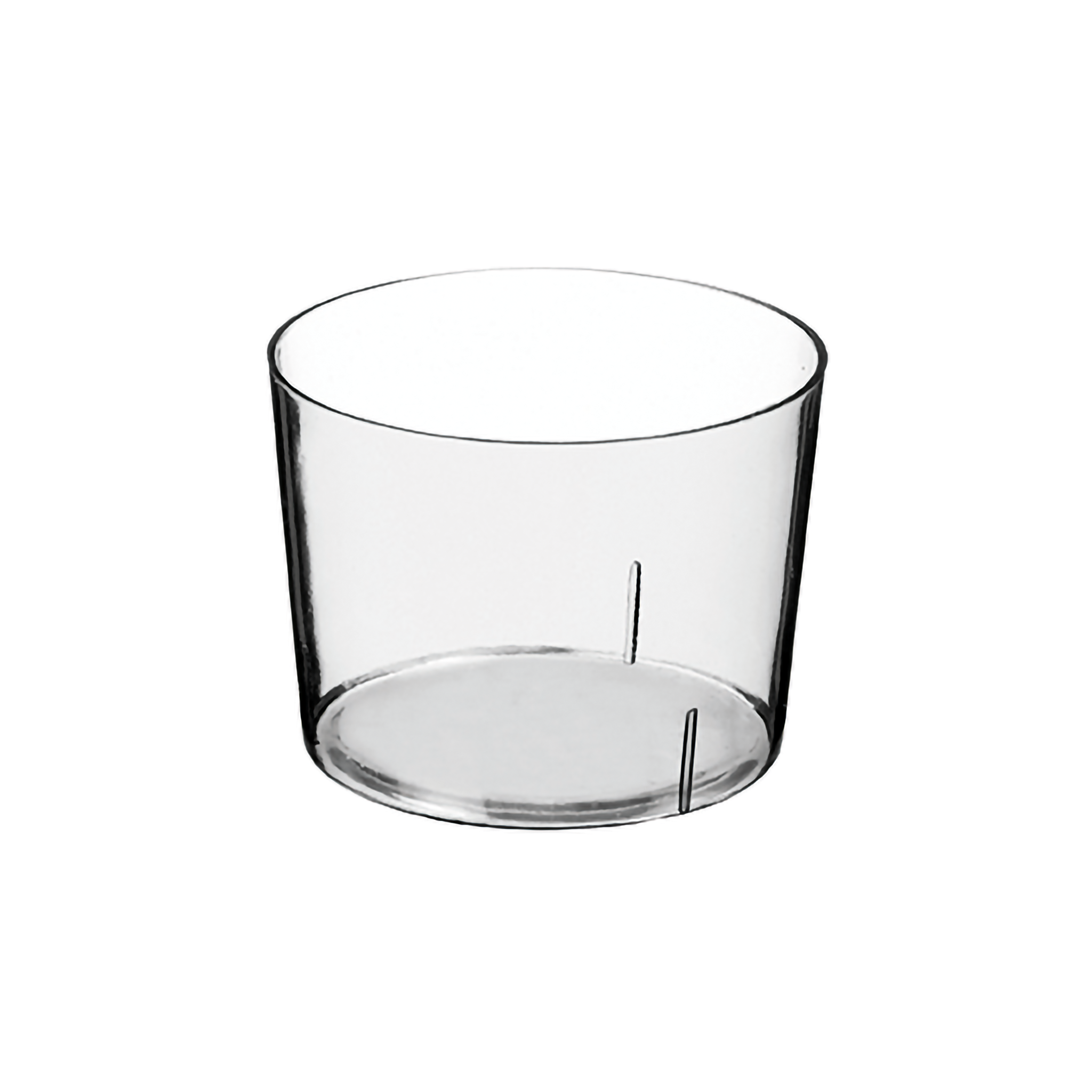 Verrine plastique ronde transparente ''Bodega'' 30ml 40mm H57mm