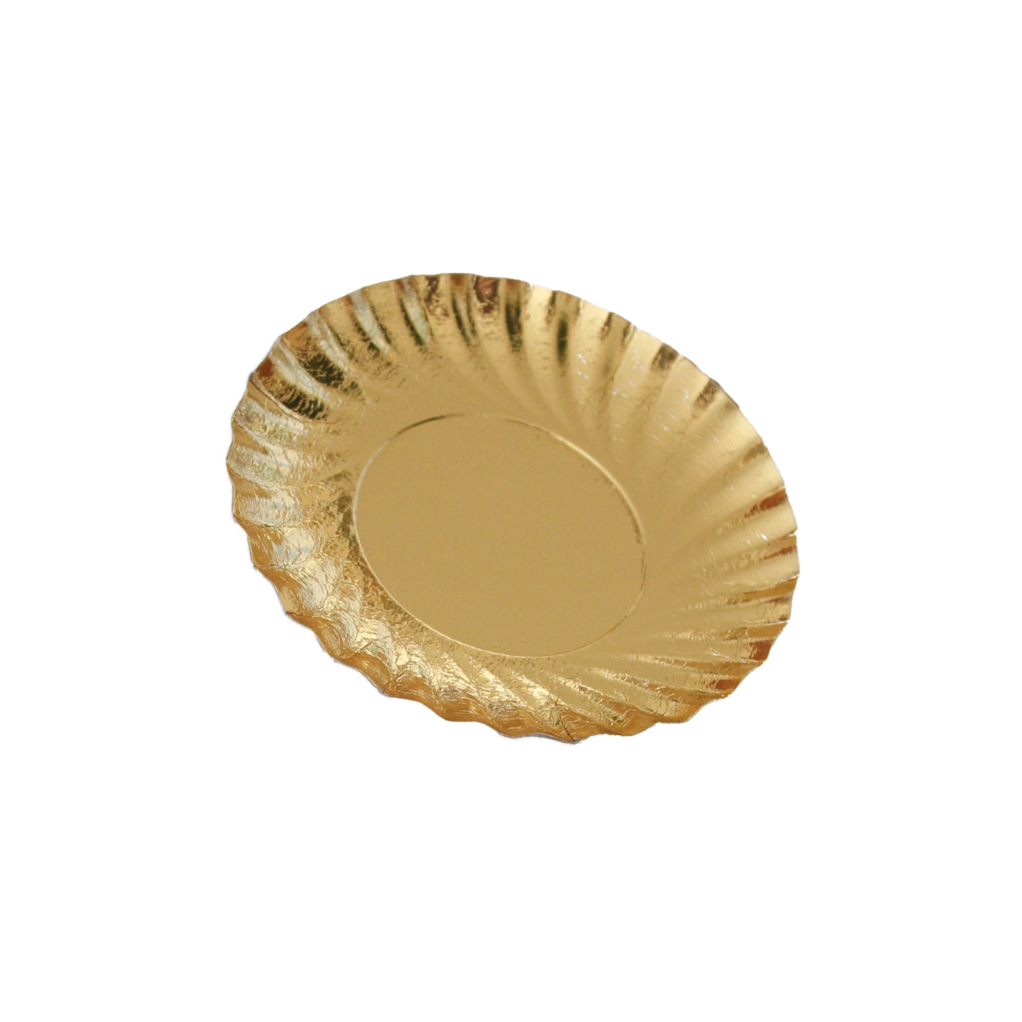 Assiettes Jetables Confettiville 23 Cm – Lot 50 Pièces, Bordure Or Festonnée, Rayures Pastel 6 Couleurs – Élégance Pour Toutes Les Fêtes