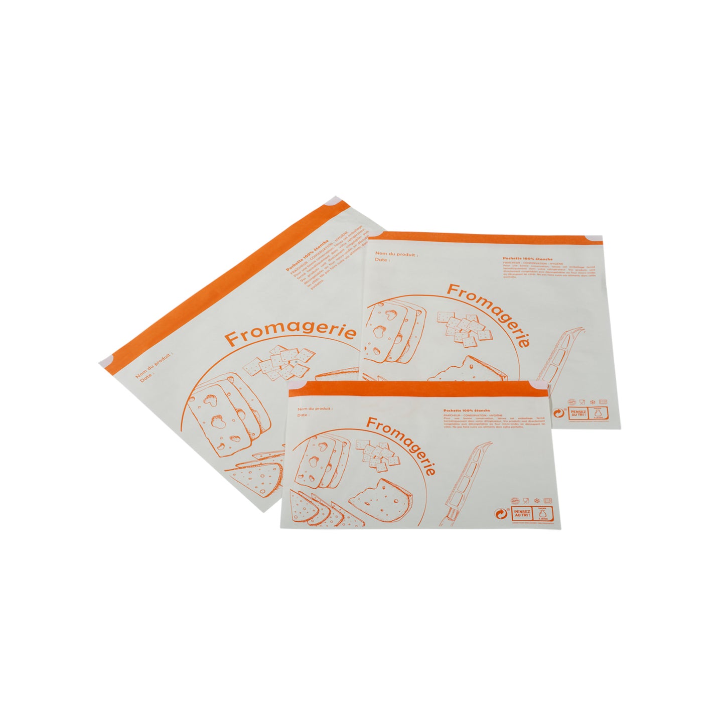 POCHETTES ADHESIVES "FROMAGER"