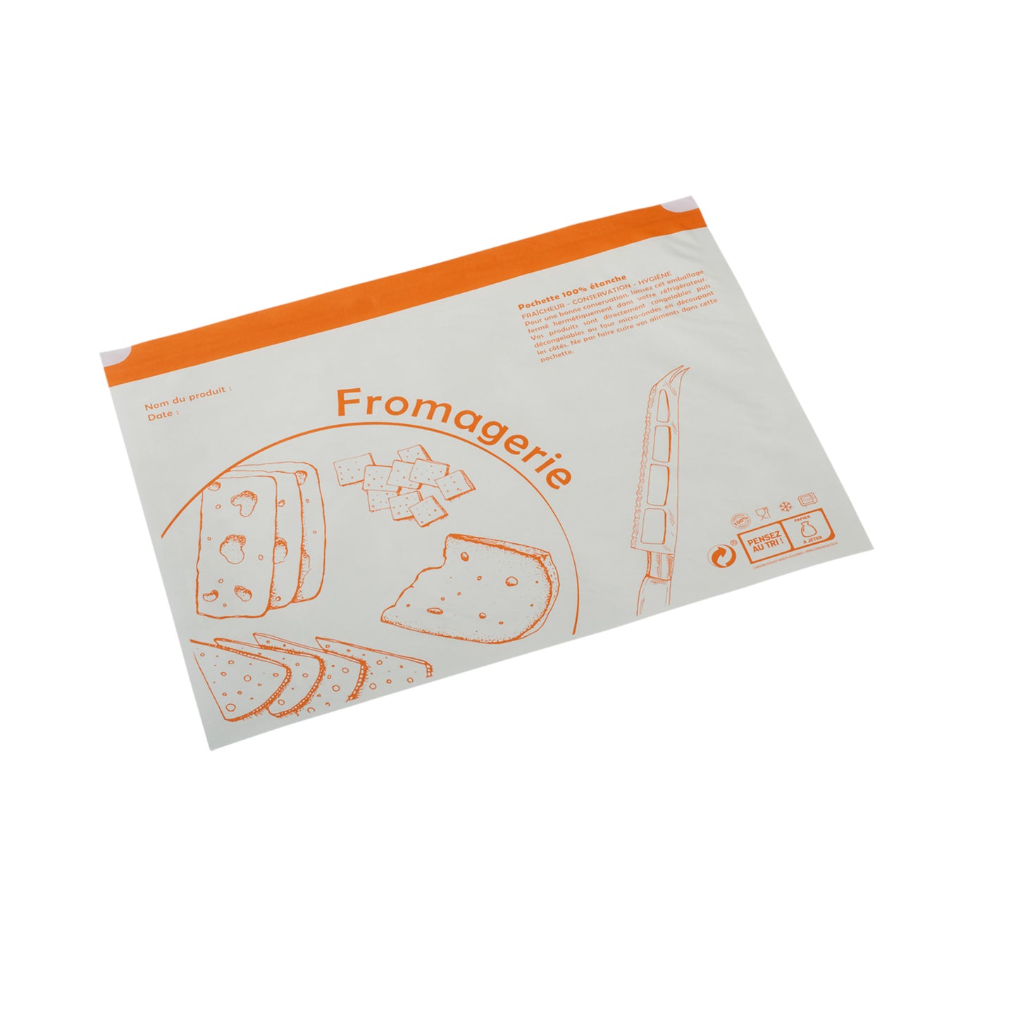 POCHETTES ADHESIVES "FROMAGER"