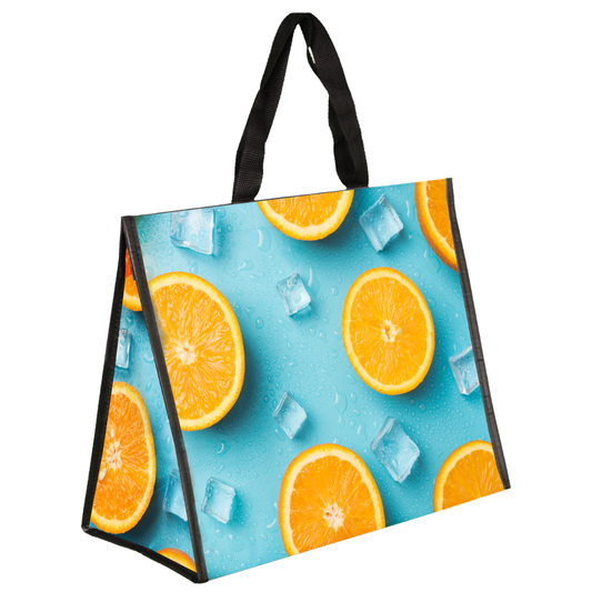 SACS ISOTHERME EN POLYPRO - ORANGE- 44+20X30 CM