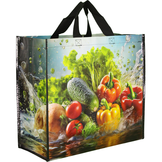 SACS CABAS POLYPRO - LEGUMES - 44+20X40 CM