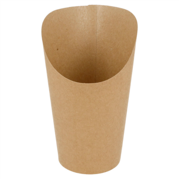 GOBELETS A FRITES OUVERT-BRUN -480ML