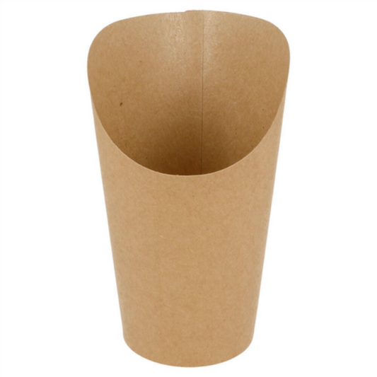 GOBELETS A FRITES OUVERT-BRUN -480ML