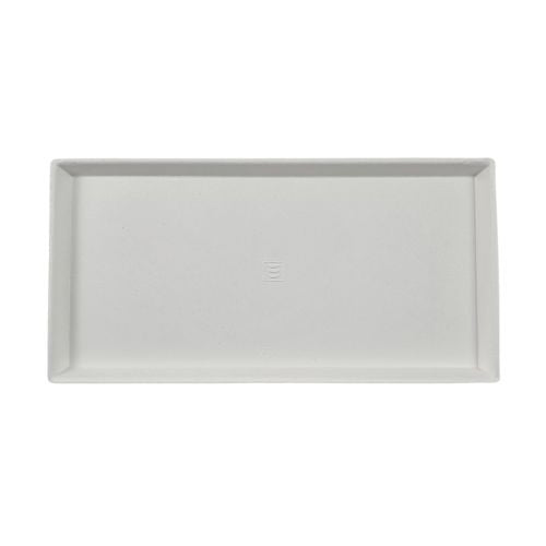 ASSIETTE BLANCHE EN CANNE A SUCRE POUR BOITE A CAKE