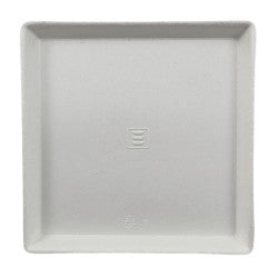 ASSIETTE BLANCHE EN CANNE A SUCRE POUR BOITE A TROMPE L'OEIL