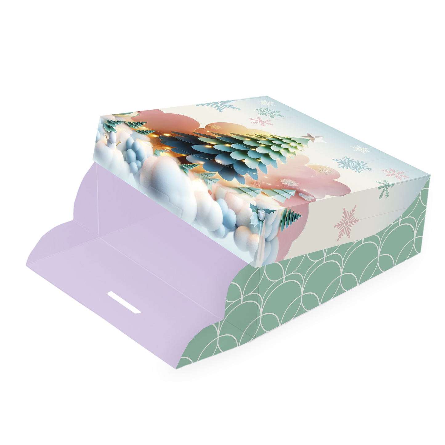 KIT BOITES PATISSIERES - HAUTEUR 8 CM - COLLECTION HIVER