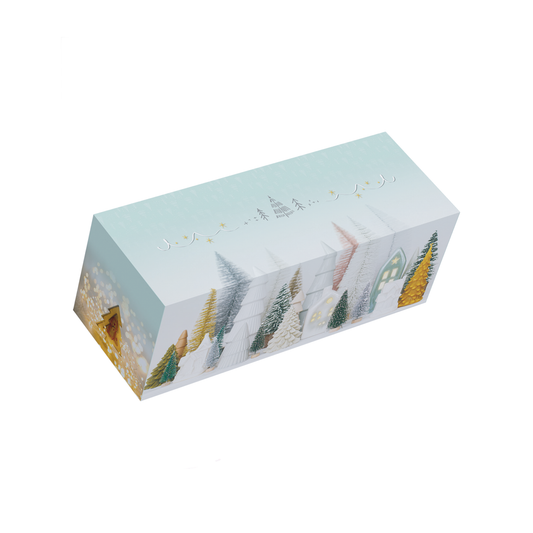 BOITES BUCHES AVEC MOTIFS "COLLECTION CONTE D'HIVER"