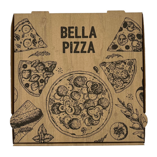 BOITE PIZZA PASSE PARTOUT - BRUN