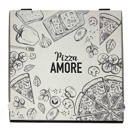 BOITE PIZZA PASSE PARTOUT - BLANC