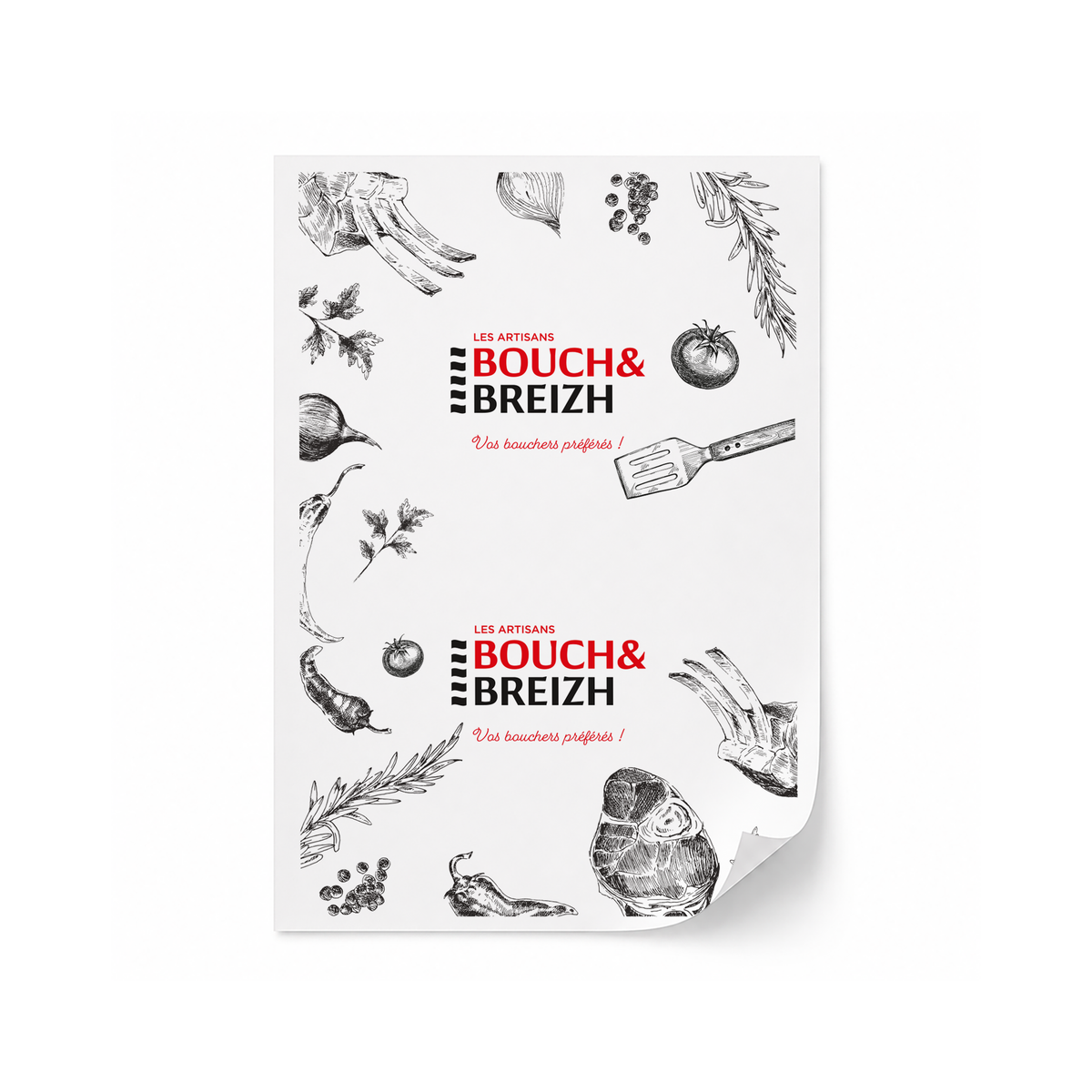 THERMO BLANC 60G 25X35 PERSO BOUCH & BREIZH