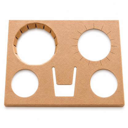 CALAGE POUR PLATEAU REPAS EN CARTON