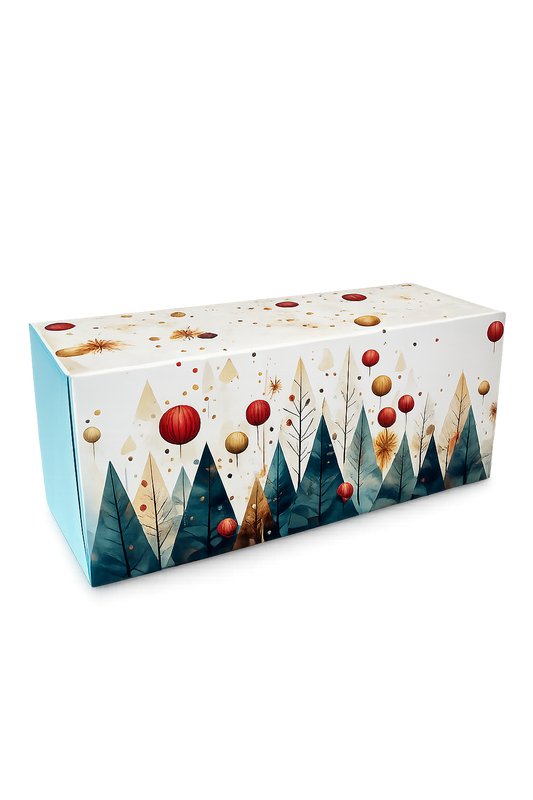BOITES BUCHES AVEC MOTIFS "FORET EN FETE"