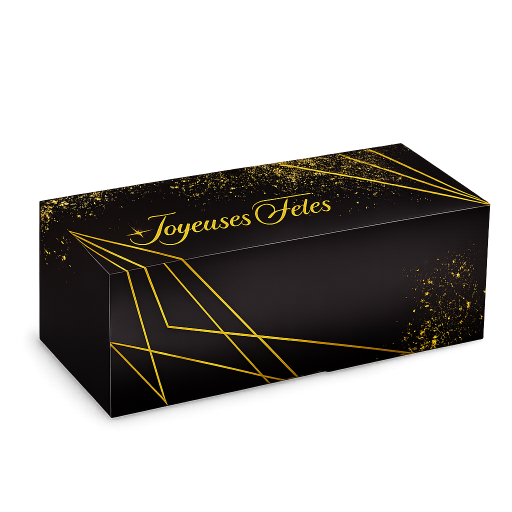 BOITE BUCHE AVEC MOTIFS "COLLECTION NUIT ETOILEE"