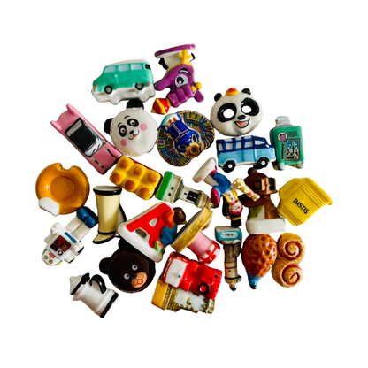 LOT DE 25 FEVES - MODELES ALEATOIRES