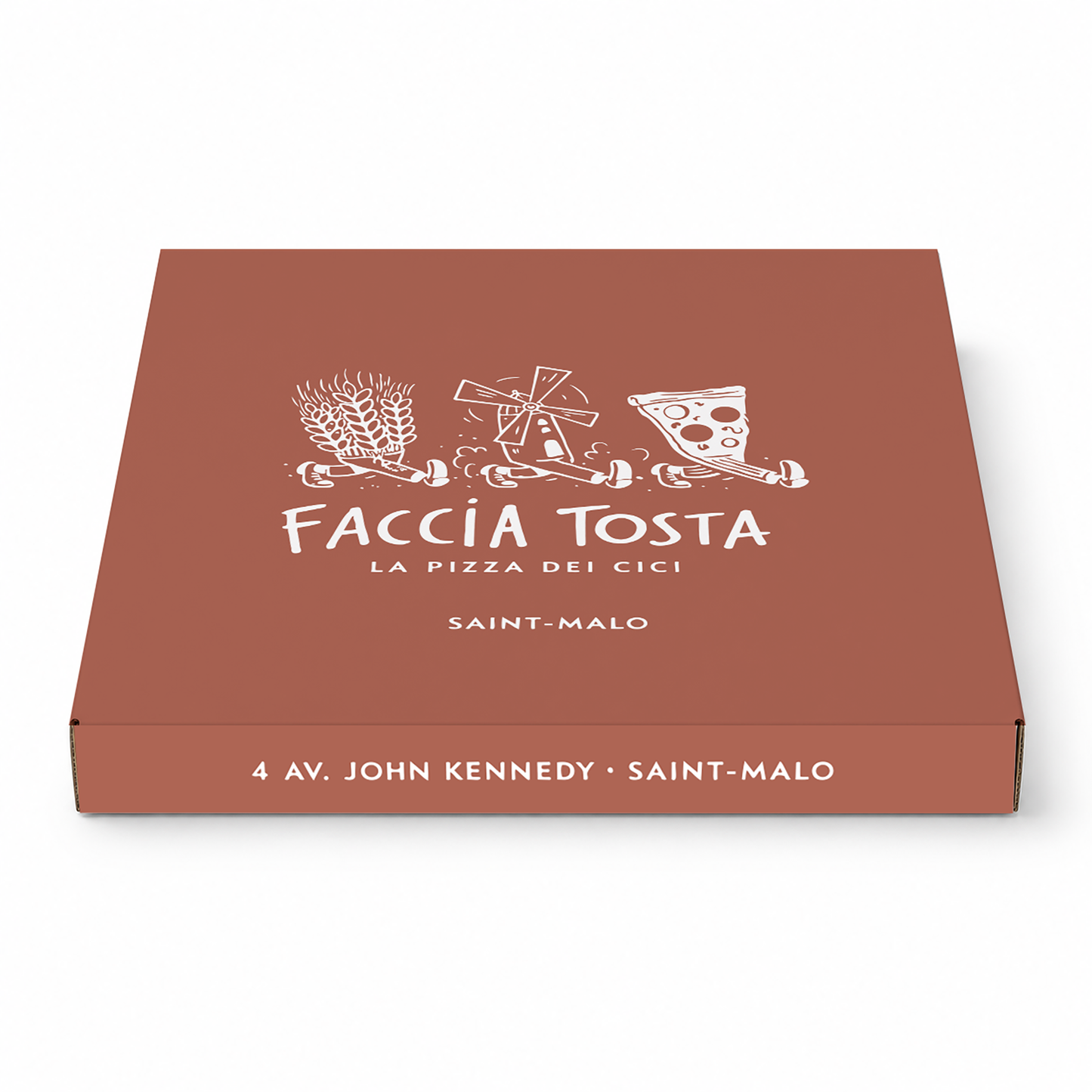 BOITES PIZZA 33X33X3.5 PERSO FACCIA TOSTA