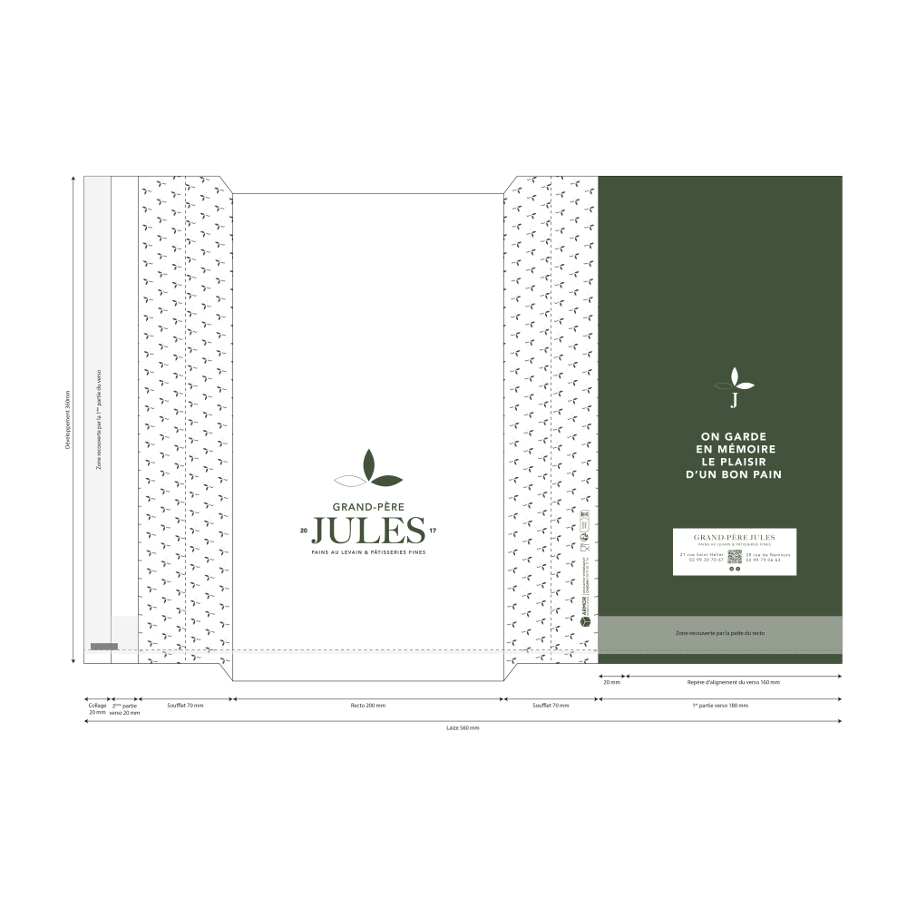 SACS THERMO SOUFFLET 20+7X34 PERSO GRAND PERE JULES