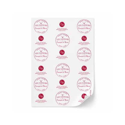 THERMO BLANC 60G 25X35 / 50X35 PERSO LES SAVEURS DE FRANCOIS ET MARIE