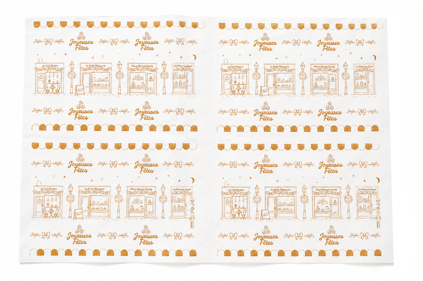 PAPIER MOUSSELINE 30GR "JOYEUSES FETES"
