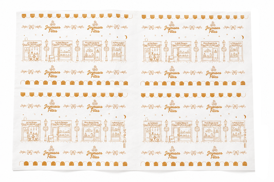 PAPIER MOUSSELINE 30GR "JOYEUSES FETES"