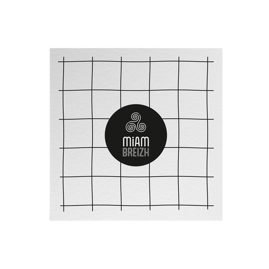 SERVIETTE DOUBLE POINT - MIAM BREIZH