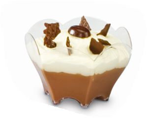 VERRINE EN PLASTIQUE PS "TULIPE"