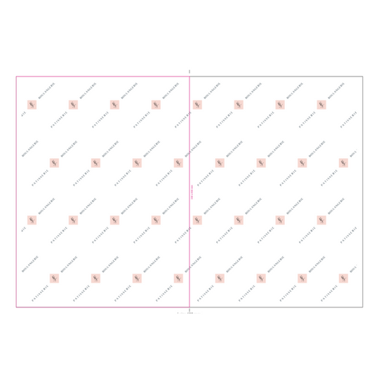 MOUSSELINE BLANCHE 40X60 / 30X40 / 15X40 PERSO MAISON SAUTRON
