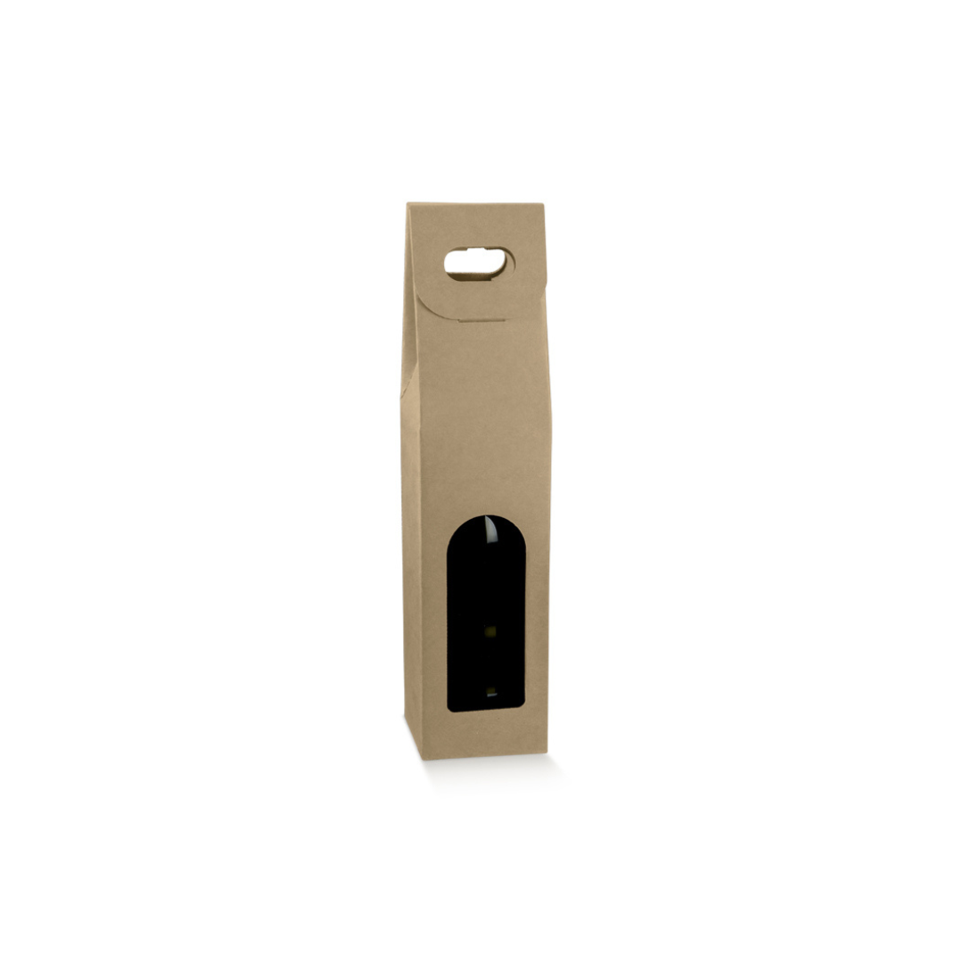ETUI CARTON BOUTEILLE AVEC FENETRE