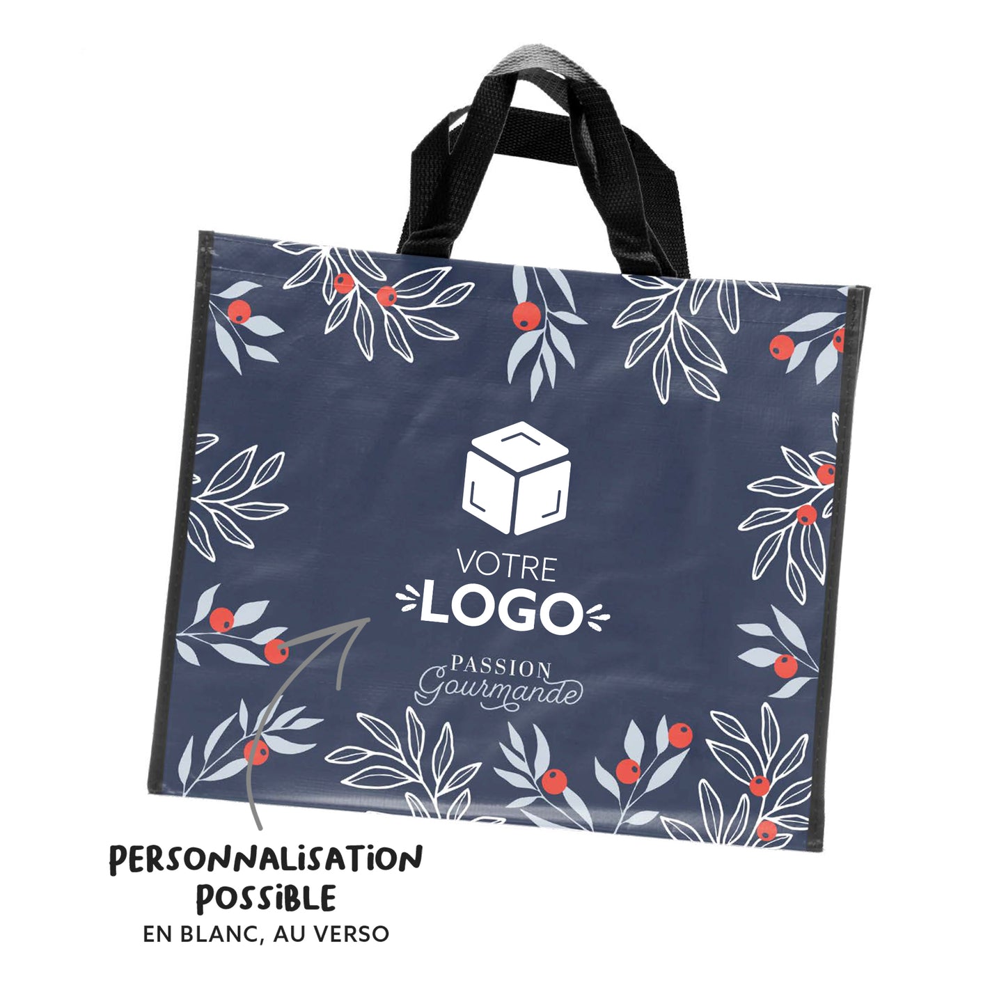 SACS CABAS POLYPRO - PASSION GOURMANDE - GRAND FORMAT