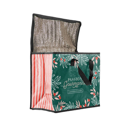 SACS ISOTHERME- PASSION GOURMANDE - 36+20X30 CM